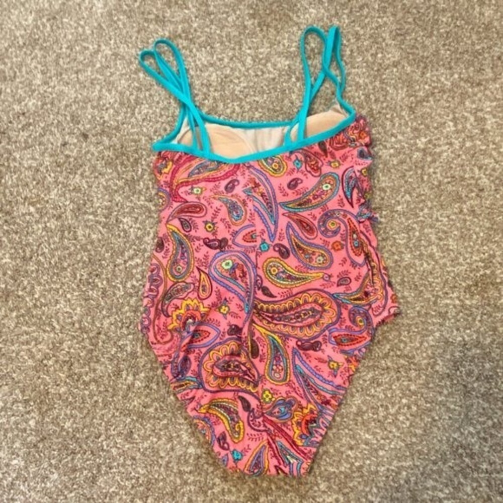 Shore Shapes One Piece Paisley Womens Swimsuit Size 34/W - Picture 3 of 5